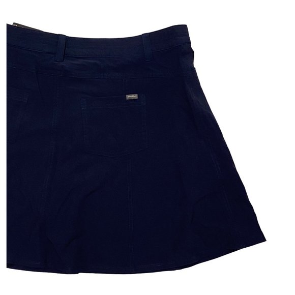 Eddie Bauer Women's Size 14 Flexion Tavex Navy Blue Skort Waist 36" NWT - Picture 6 of 11